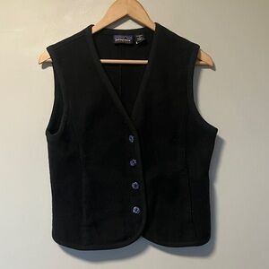 Patagonia Synchilla Vintage made in USA Black Fleece Vest